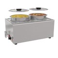 Koolmore Bain Marie Countertop Food Warmer, Soup Station, and Buffet Table Server w/Two Serving Pots and Tap CFW-4T